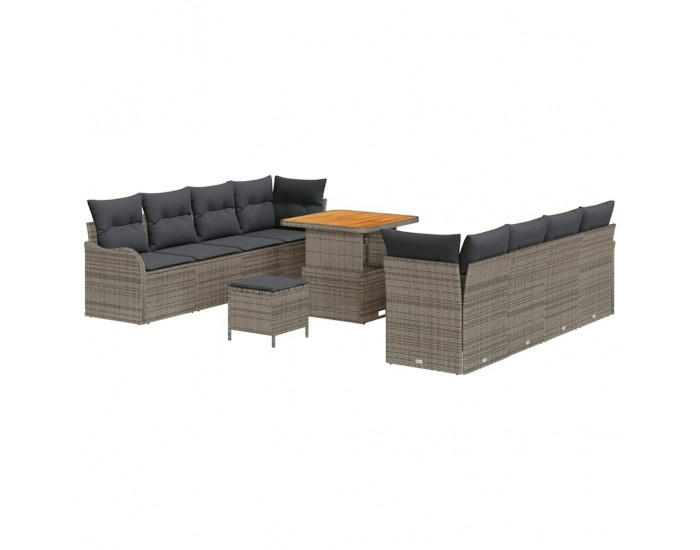 Sonata H Градински Софа Комплект 11 pcs Сив 80 x 80 x 71 cm
