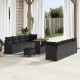 Sonata H Градински Софа Комплект 11 pcs Черно 90 x 55 x 71 cm