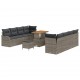 Sonata H Градински Софа Комплект 11 pcs Сив 90 x 55 x 71 cm