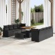 Sonata H Градински Софа Комплект 11 pcs Черно 100 x 100 x 71 cm