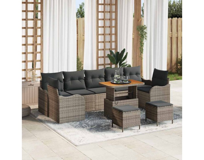 Sonata H Градински Софа Комплект 10 pcs Сив 90 x 55 x 71 cm