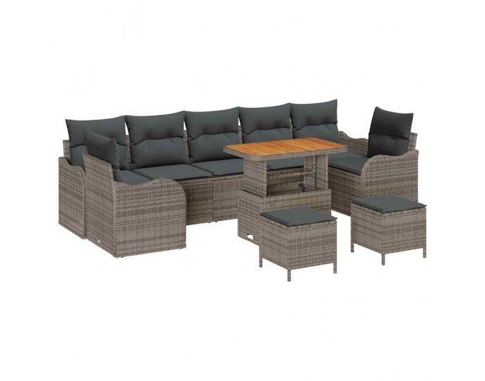 Sonata H Градински Софа Комплект 10 pcs Сив 90 x 55 x 71 cm