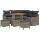 Sonata H Градински Софа Комплект с възглавница 8 pcs Сив 90 x 55 x 71 cm