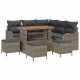 Sonata H Градински Софа Комплект 9 pcs Сив 110 x 55 x 71 см