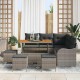 Sonata H Градински Софа Комплект 9 pcs Сив 110 x 55 x 71 см