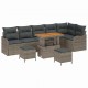 Sonata H Градински Софа Комплект с възглавница 9 pcs Сив 90 x 55 x 71 cm