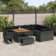 Sonata H Градински Софа Комплект 12 pcs Черно 100 x 100 x 71 cm