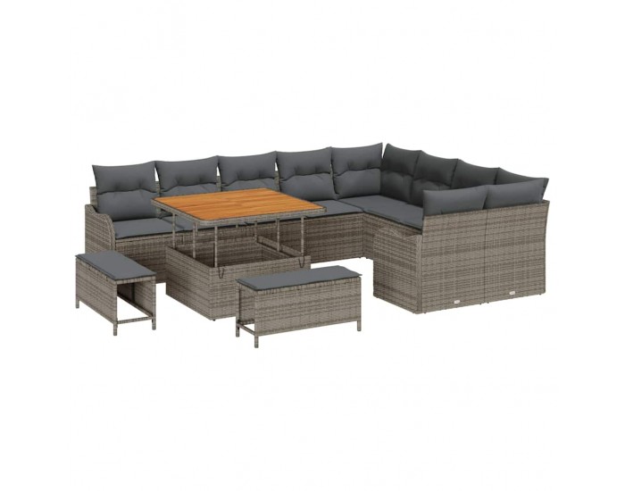 Sonata H Градински Софа Комплект 12 pcs Сив 100 x 100 x 71 cm