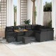 Sonata H Градински Софа Комплект 12 pcs Черно 90 x 55 x 71 cm