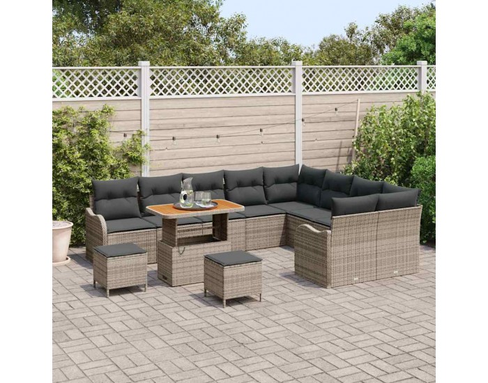 Sonata H Градински Софа Комплект 12 pcs Сив 90 x 55 x 71 cm