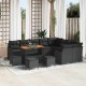 Sonata H Градински Софа Комплект 13 pcs Черно 110 x 55 x 71 см