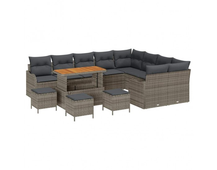Sonata H Градински Софа Комплект 13 pcs Сив 110 x 55 x 71 см