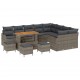 Sonata H Градински Софа Комплект 13 pcs Сив 110 x 55 x 71 см