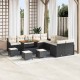 Sonata H Градински Софа Комплект 14 pcs Черен и кремав 110 x 55 x 71 см