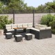 Sonata H Градински Софа Комплект 14 pcs Черен и кремав 110 x 55 x 71 см