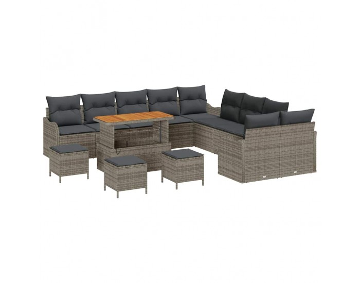 Sonata H Градински Софа Комплект 14 pcs Сив 110 x 55 x 71 см