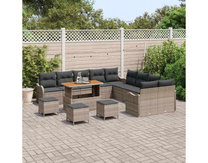 Sonata H Градински Софа Комплект 14 pcs Сив 110 x 55 x 71 см