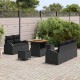Sonata H Градински Софа Комплект 8 pcs Черно 80 x 80 x 71 cm