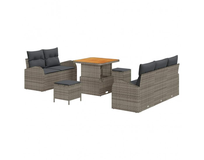 Sonata H Градински Софа Комплект с възглавница 8 pcs Сив 80 x 80 x 71 cm