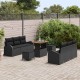Sonata H Градински Софа Комплект 9 pcs Черно 90 x 55 x 71 cm