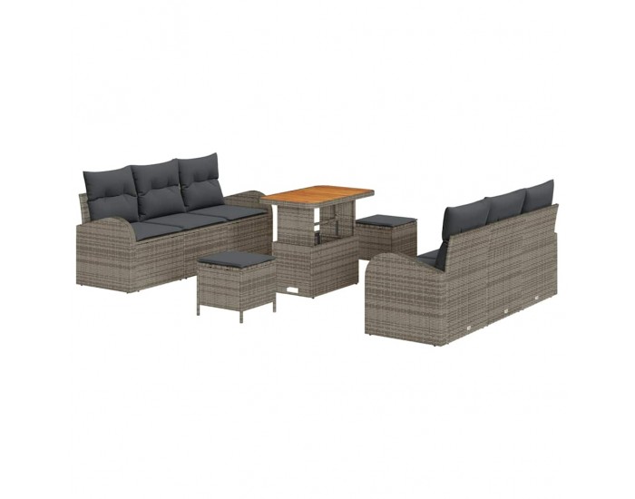 Sonata H Градински Софа Комплект с възглавница 9 pcs Сив 90 x 55 x 71 cm
