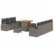 Sonata H Градински Софа Комплект 10 pcs Сив 80 x 80 x 71 cm