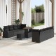 Sonata H Градински Софа Комплект 11 pcs Черно 90 x 55 x 71 cm