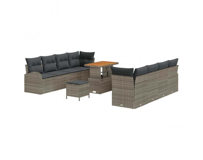 Sonata H Градински Софа Комплект 11 pcs Сив 90 x 55 x 71 cm