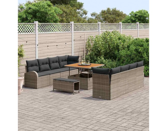 Sonata H Градински Софа Комплект 11 pcs Сив 100 x 100 x 71 cm