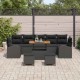 Sonata H Градински Софа Комплект 10 pcs Черно 90 x 55 x 71 cm