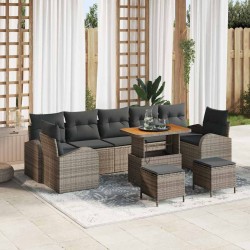 Sonata H Градински Софа Комплект 10 pcs Сив 90 x 55 x 71 cm - Canapele și bănci de grădină