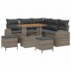 Sonata H Градински Софа Комплект с възглавница 8 pcs Сив 90 x 55 x 71 cm