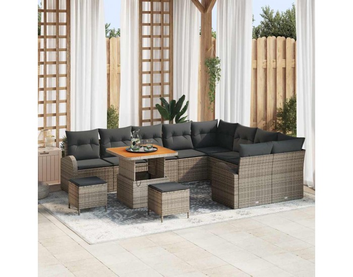 Sonata H Градински Софа Комплект 12 pcs Сив 80 x 80 x 71 cm