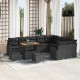 Sonata H Градински Софа Комплект 12 pcs Черно 90 x 55 x 71 cm