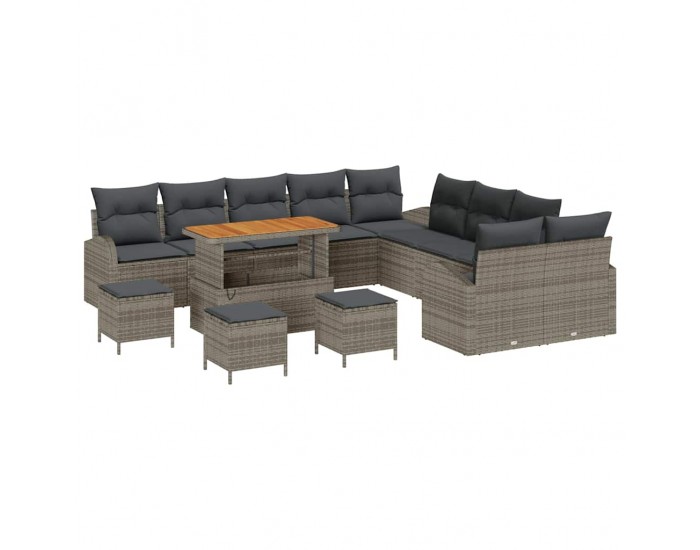 Sonata H Градински Софа Комплект 14 pcs Сив 110 x 55 x 71 см