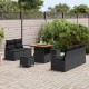Sonata H Градински Софа Комплект 8 pcs Черно 80 x 80 x 71 cm