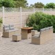 Sonata H Градински Софа Комплект с възглавница 8 pcs Бежов и Светло Сив