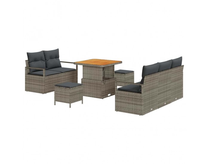 Sonata H Градински Софа Комплект с възглавница 8 pcs Сив 80 x 80 x 71 cm