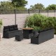Sonata H Градински Софа Комплект 10 pcs Черно 80 x 80 x 71 cm
