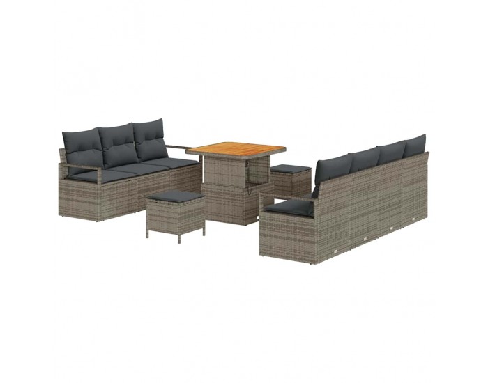 Sonata H Градински Софа Комплект 10 pcs Сив 80 x 80 x 71 cm