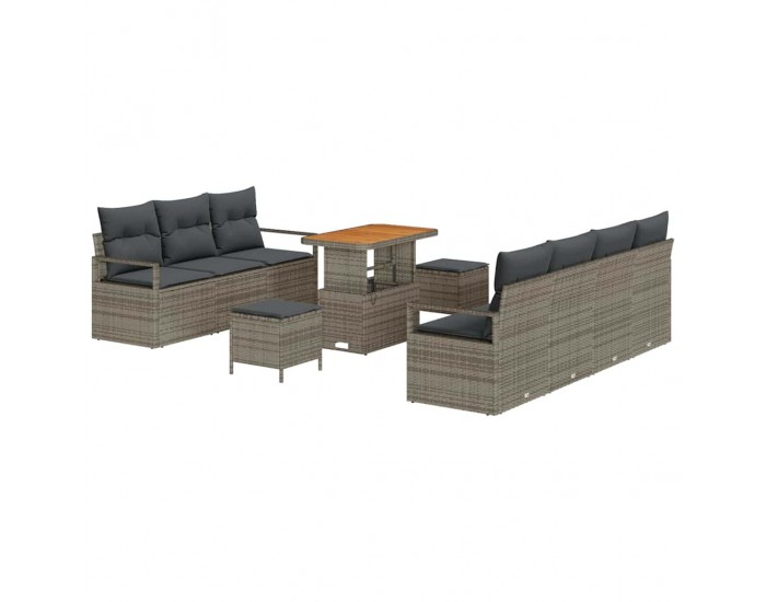 Sonata H Градински Софа Комплект 10 pcs Сив 90 x 55 x 71 cm