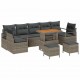 Sonata H Градински Софа Комплект 10 pcs Сив 90 x 55 x 71 cm