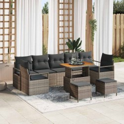 Sonata H Градински Софа Комплект 10 pcs Сив 90 x 55 x 71 cm - Canapele și bănci de grădină