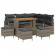 Sonata H Градински Софа Комплект 9 pcs Сив 110 x 55 x 71 см