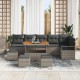Sonata H Градински Софа Комплект 10 pcs Сив 110 x 55 x 71 см