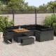 Sonata H Градински Софа Комплект 12 pcs Черно 100 x 100 x 71 cm