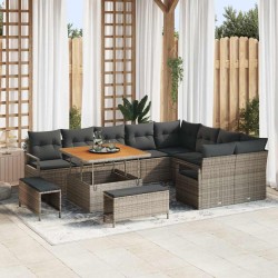 Sonata H Градински Софа Комплект 12 pcs Сив 100 x 100 x 71 cm - Canapele și bănci de grădină