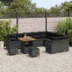 Sonata H Градински Софа Комплект 12 pcs Черно 80 x 80 x 71 cm