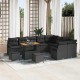 Sonata H Градински Софа Комплект 12 pcs Черно 90 x 55 x 71 cm