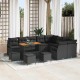 Sonata H Градински Софа Комплект 13 pcs Черно 110 x 55 x 71 см